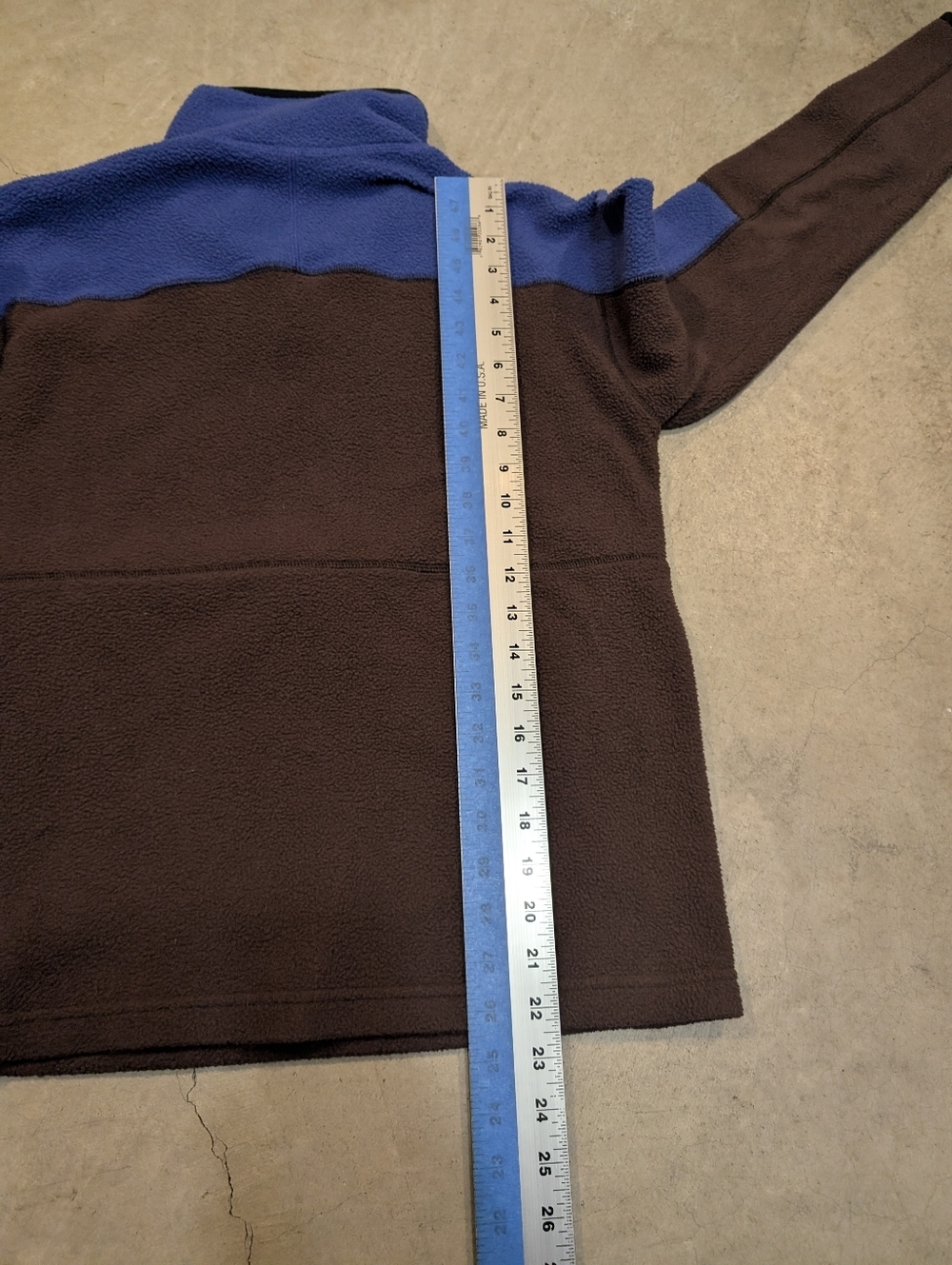 Cotopaxi Abrazo Fleece Mens S Brown Blue 1/2 Zip Outdoor Gorpcore - Picture 6 of 7